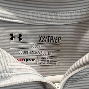 Under Armour Grey Striped Loose Fit Jacket